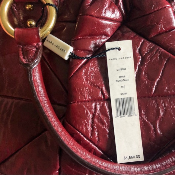 Marc Jacobs Stam leather bag in bordeaux NWT - Picture 14 of 14